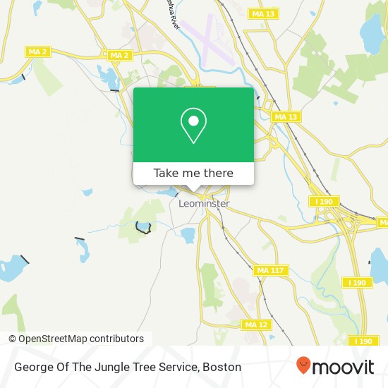 George Of The Jungle Tree Service map