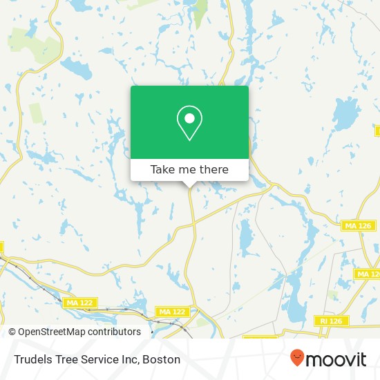 Trudels Tree Service Inc map