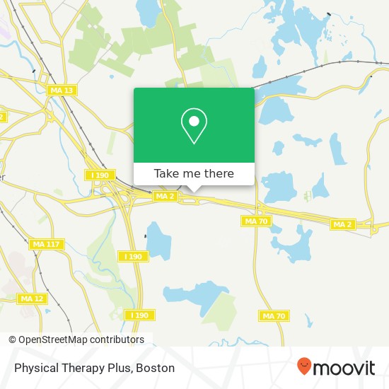 Physical Therapy Plus map