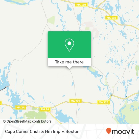 Mapa de Cape Corner Cnstr & Hm Imprv