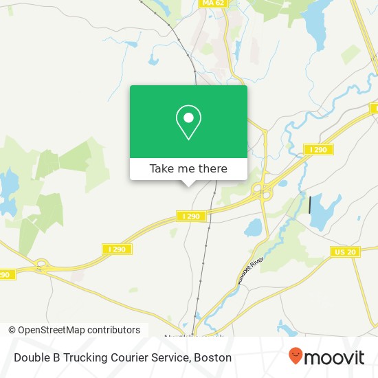 Double B Trucking Courier Service map