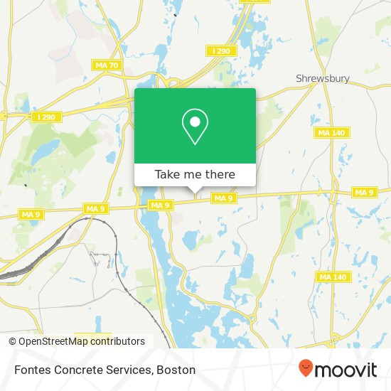 Fontes Concrete Services map