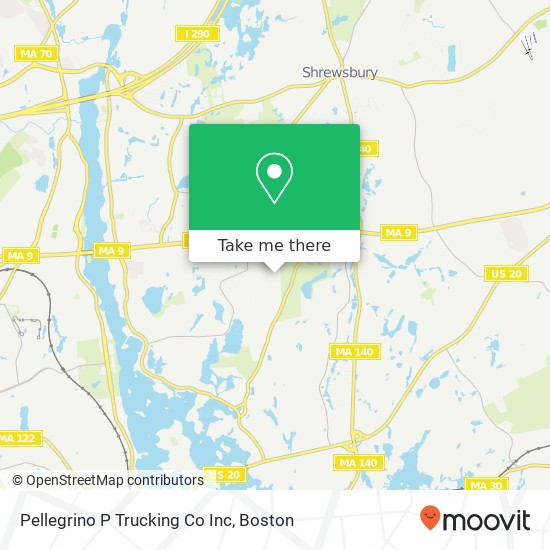 Pellegrino P Trucking Co Inc map