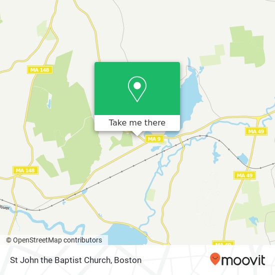 St John the Baptist Church map