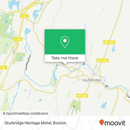 Mapa de Sturbridge Heritage Motel
