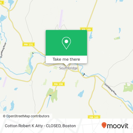 Mapa de Cotton Robert K Atty - CLOSED
