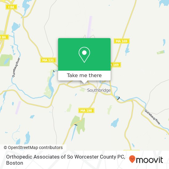 Mapa de Orthopedic Associates of So Worcester County PC