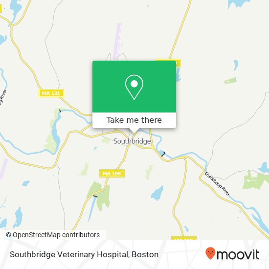 Mapa de Southbridge Veterinary Hospital