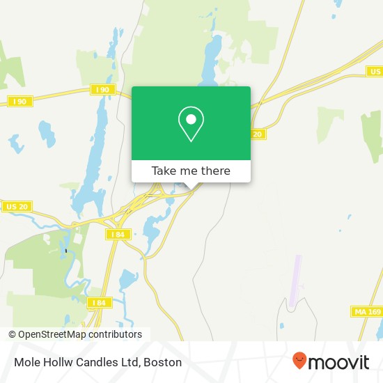 Mapa de Mole Hollw Candles Ltd