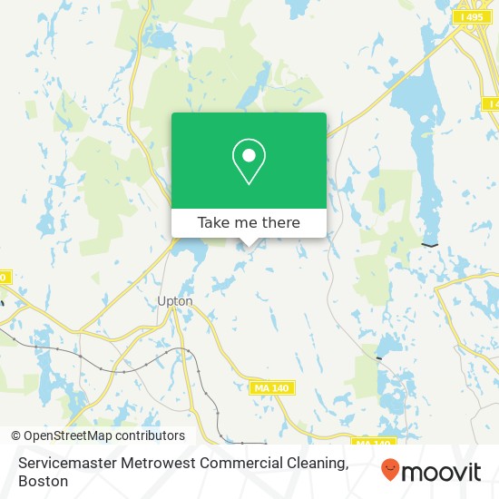 Servicemaster Metrowest Commercial Cleaning map