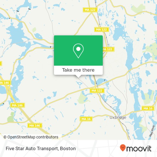 Five Star Auto Transport map