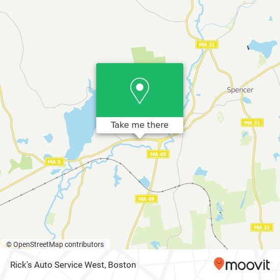 Rick's Auto Service West map