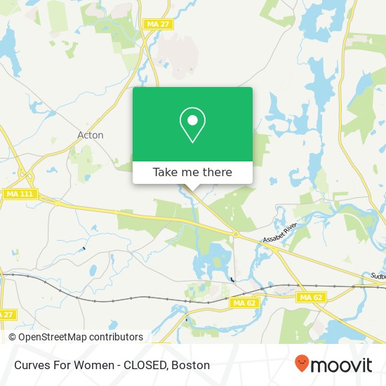 Curves For Women - CLOSED map