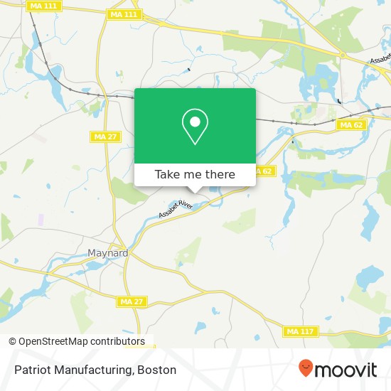 Patriot Manufacturing map