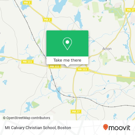 Mt Calvary Christian School map