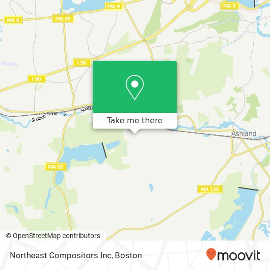 Northeast Compositors Inc map