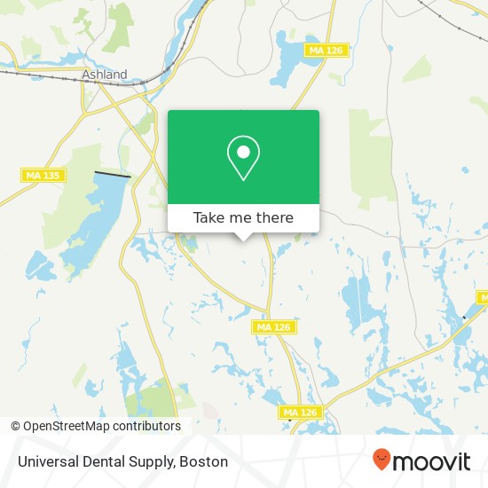 Universal Dental Supply map