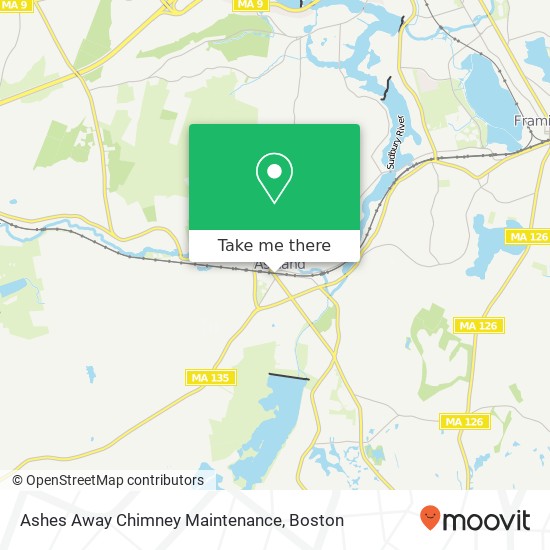 Ashes Away Chimney Maintenance map