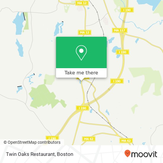 Mapa de Twin Oaks Restaurant