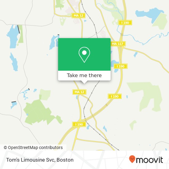 Mapa de Tom's Limousine Svc