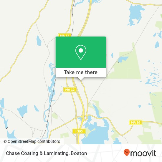 Chase Coating & Laminating map