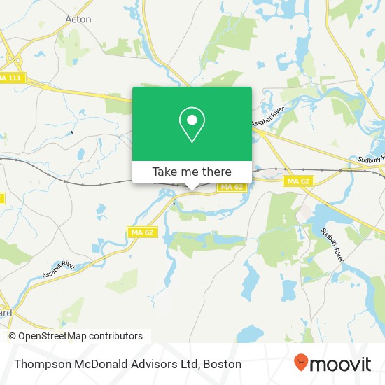 Thompson McDonald Advisors Ltd map