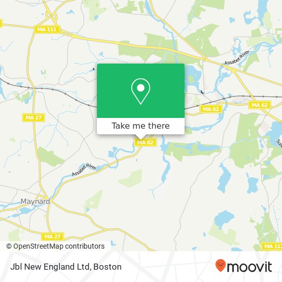 Jbl New England Ltd map
