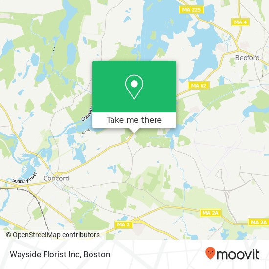 Wayside Florist Inc map