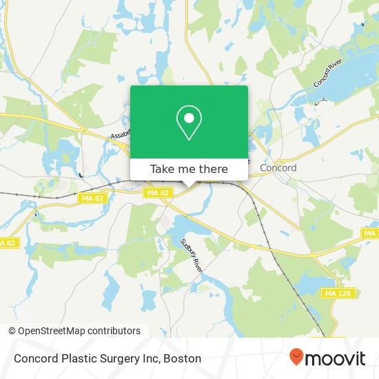 Mapa de Concord Plastic Surgery Inc