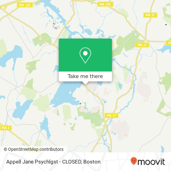 Mapa de Appell Jane Psychlgst - CLOSED