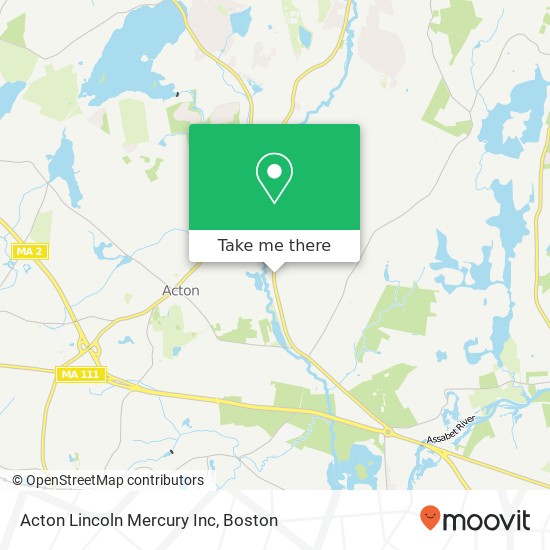 Mapa de Acton Lincoln Mercury Inc