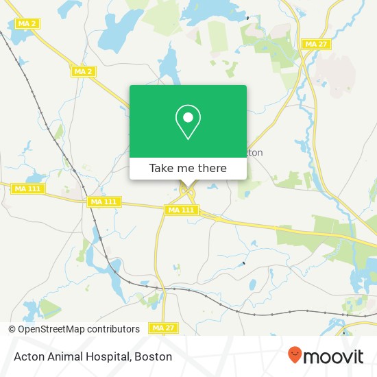 Mapa de Acton Animal Hospital