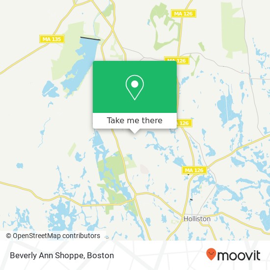 Mapa de Beverly Ann Shoppe