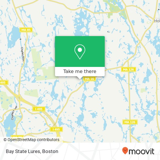 Bay State Lures map