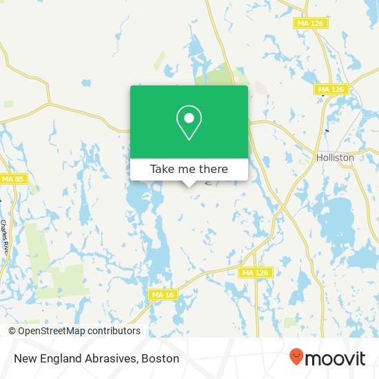 New England Abrasives map