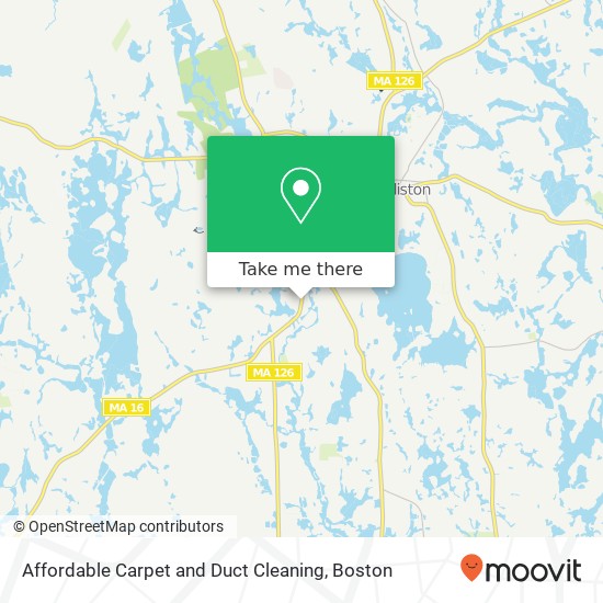 Affordable Carpet and Duct Cleaning map