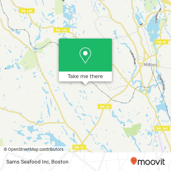 Sams Seafood Inc map