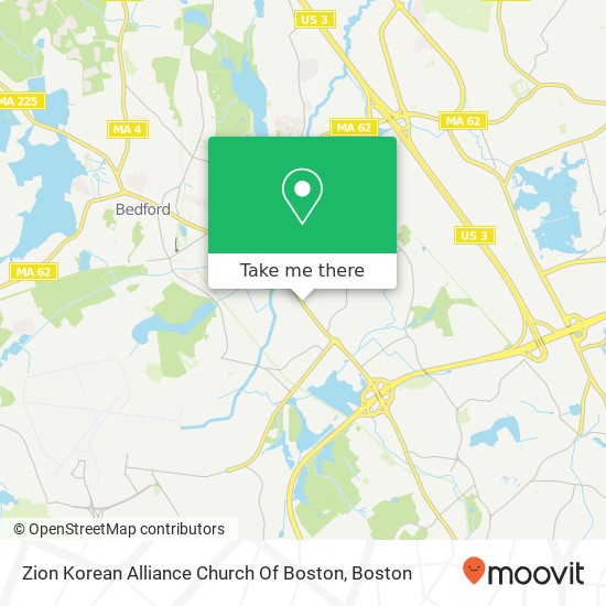 Zion Korean Alliance Church Of Boston map