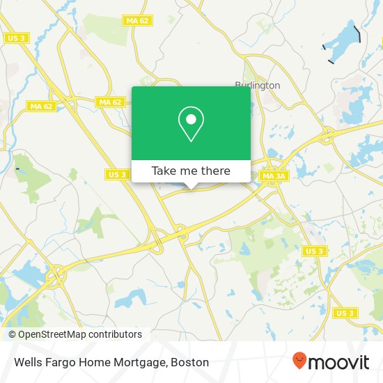 Mapa de Wells Fargo Home Mortgage