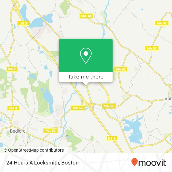 Mapa de 24 Hours A Locksmith