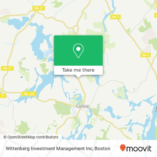 Mapa de Wittenberg Investment Management Inc