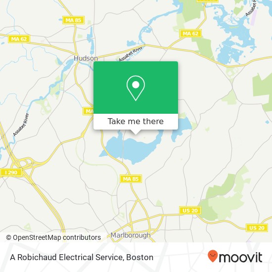 A Robichaud Electrical Service map