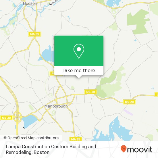 Lampa Construction Custom Building and Remodeling map