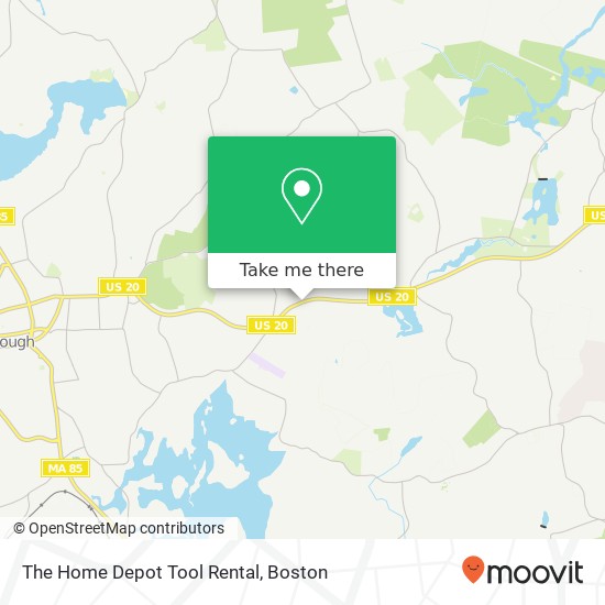 Mapa de The Home Depot Tool Rental