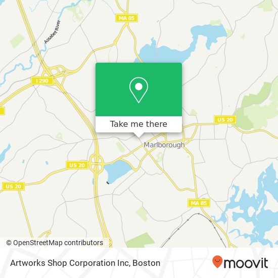 Artworks Shop Corporation Inc map