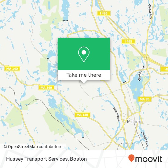 Mapa de Hussey Transport Services