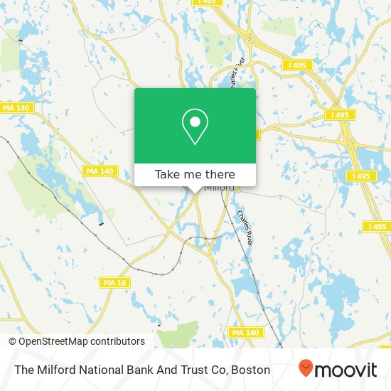 The Milford National Bank And Trust Co map