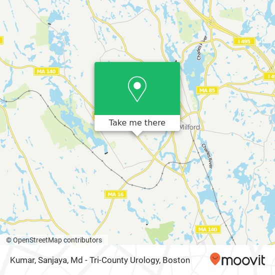 Kumar, Sanjaya, Md - Tri-County Urology map