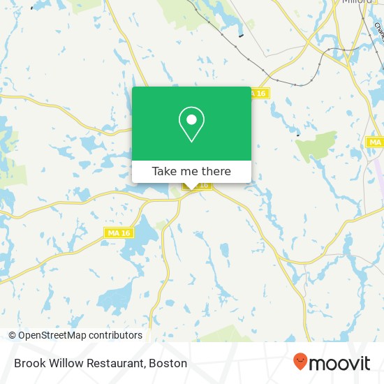 Brook Willow Restaurant map