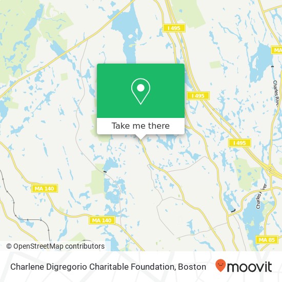 Charlene Digregorio Charitable Foundation map